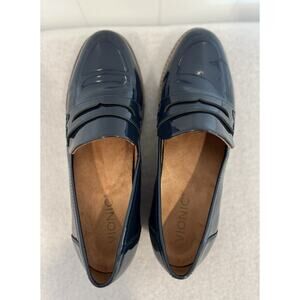 Vionic Loafers, Navy Blue Patent Leather, Size 7.5M, Slip On, Never Worn